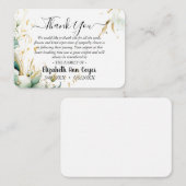 Carte D'accompagnement Customizable Memorial Thank You Card  (Devant / Derrière)