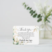 Carte D'accompagnement Customizable Memorial Thank You Card  (Debout devant)