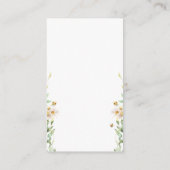 Carte D'accompagnement Cute Aquarelle Fleur Déchet Raffin (Dos)