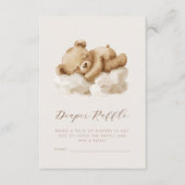 Carte D'accompagnement Cute Aquarelle Teddy Bear Déchets Raffin (Devant)