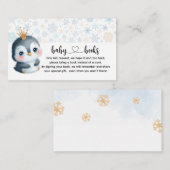 Carte D'accompagnement Cute Baby Penguin Demande de réservation (Devant / Derrière)