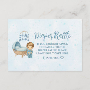 Carte D'accompagnement Cute Blue Mobile Lit bébé Lit bébé Lavette Raffin