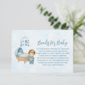 Carte D'accompagnement Cute Blue Mobile Lit bébé livres pour bébé (Debout devant)