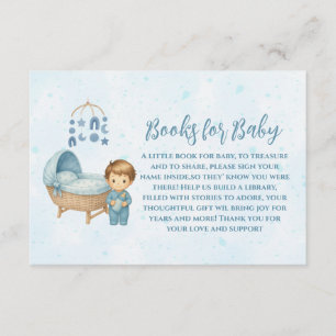 Carte D'accompagnement Cute Blue Mobile Lit bébé livres pour bébé
