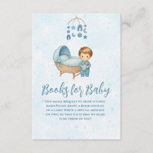 Carte D'accompagnement Cute Blue Mobile Lit bébé livres pour bébé