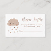 Carte D'accompagnement Cute Boho Pluie Nuage Déchets Raffin (Devant)