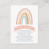 Carte D'accompagnement Cute Boho Rainbow Livres Pour Bébé (Devant)