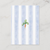 Carte D'accompagnement Cute Bunny Clothesline Baby Shower Book Request (Dos)