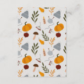 Carte D'accompagnement Cute Chaleureuse Confortable Automne Détails Maria (Dos)