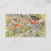 Carte D'accompagnement Cute Champignons Woodland Baby shower Demande de r (Dos)