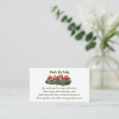 Carte D'accompagnement Cute Champignons Woodland Baby shower Demande de r (Debout devant)