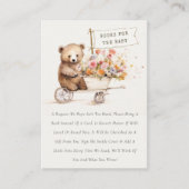 Carte D'accompagnement Cute Chic Teddy Floral Cart Livres Pour Baby showe (Devant)