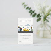 Carte D'accompagnement Cute City Urban Vehicle Diaper Baby shower de raff (Debout devant)