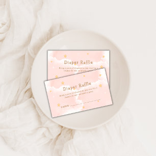 Carte D'accompagnement Cute Cloud Neuf Étoiles Baby shower de carafe
