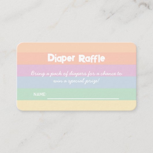 Carte D'accompagnement Cute Cloud Raindrops Baby shower Diaper Raffle (Devant)