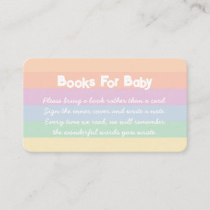 Carte D'accompagnement Cute Cloud Raindrops Baby showers Livres Pour Bébé