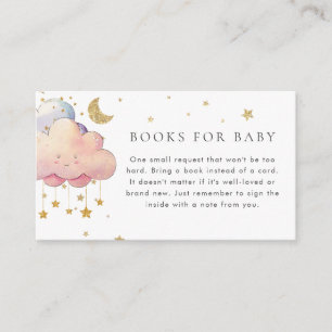 Carte D'accompagnement Cute Cloud Star Baby showers Livres pour bébé