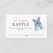 Carte D'accompagnement Cute Denim Blue Jean Diaper Raffle (Devant)