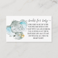 Cute Elephant Boy Book Demande de Baby shower