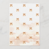 Carte D'accompagnement Cute Fall Pumpkins Bow Baby Shower  (Dos)