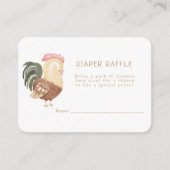 Carte D'accompagnement Cute Farm Animaux Barnyard Diaper tombola (Devant)
