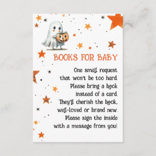 Carte D'accompagnement Cute Ghost Aquarelle Halloween Livres pour bébé