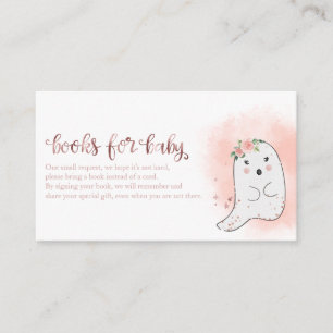 Carte D'accompagnement Cute Ghost Halloween Baby showers Livres Pour Bébé