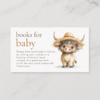 Cute Highland Cow Livres pour le Baby shower