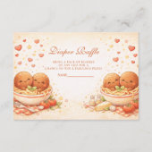 Carte D'accompagnement Cute Illustrated Little Meatball Diapper Raffle (Devant)