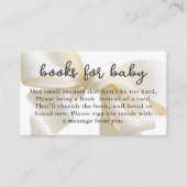 Carte D'accompagnement Cute Ivory Coquette Bow Books for Baby (Devant)