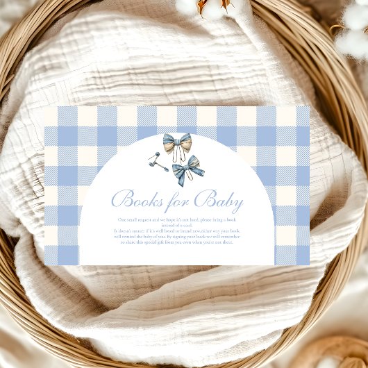 Carte D'accompagnement Cute Jean Baby Denim Baby shower Livres pour bébé