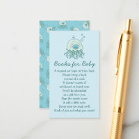 Cute Jellyfish Baby shower Blue Boy Livres pour bé