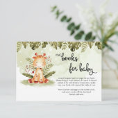 Carte D'accompagnement Cute jungle safari animaux demande de réservation (Debout devant)
