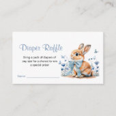 Carte D'accompagnement Cute Little Rabbit Refle Baby shower Garçon (Devant)