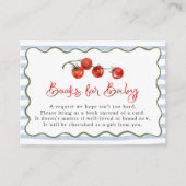 Carte D'accompagnement Cute Little Tomato Livres pour bébé (Devant)