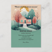 Carte D'accompagnement Cute Moderne Forever Accueil Adoption Foster Shost (Devant)