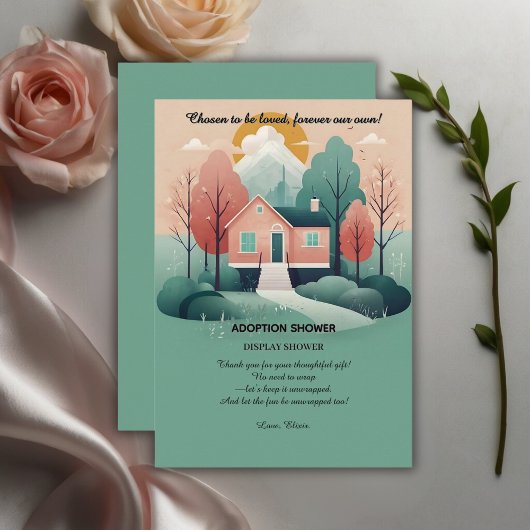 Carte D'accompagnement Cute Moderne Forever Accueil Adoption Foster Shost