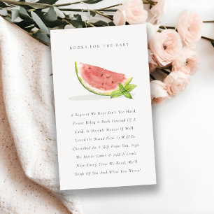 Carte D'accompagnement Cute Our Little Red Melon Livres pour le Baby show