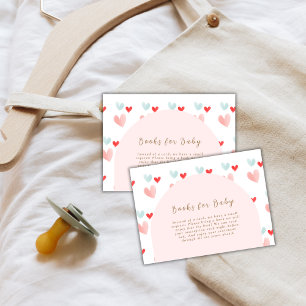 Carte D'accompagnement Cute Pastel Sweetheart Arch Livres Pour Baby showe