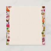 Carte D'accompagnement Cute Pastry Confections Sweets (Dos)