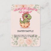 Carte D'accompagnement Cute Pink Dino Hatching Soon (Devant)