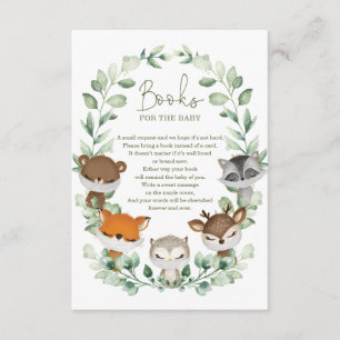 Carte D'accompagnement Cute Quarantine Woodland Animaux Livres pour bébé