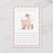 Carte D'accompagnement Cute Rose Cactus Boho Llama Livres Pour Baby showe (Devant)