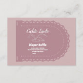 Carte D'accompagnement Cute rose mexicain Cielito Lindo Diapper Raffe (Devant)