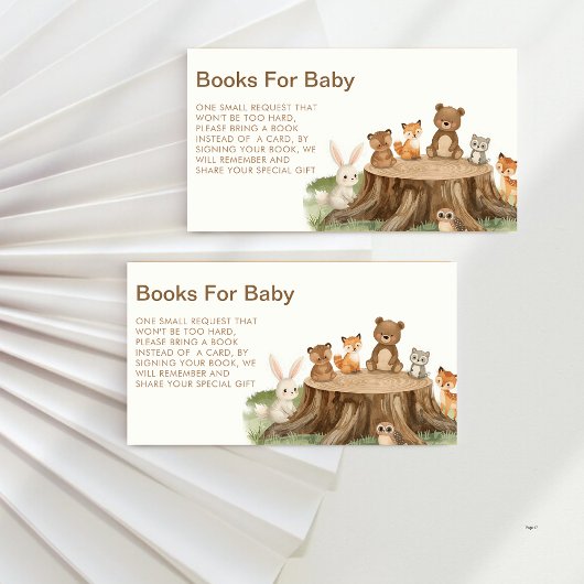 Carte D'accompagnement Cute Safari Animaux Réserver Baby shower de demand