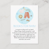 Carte D'accompagnement Cute Simple Baby Clothes Livres Bleus pour bébé (Devant)