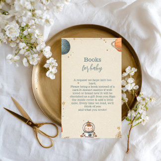 Carte D'accompagnement Cute Space Adventure Books for Baby