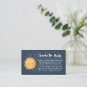Carte D'accompagnement Cute Sun Apporte Des Livres Pour Baby Insert Card (Debout devant)