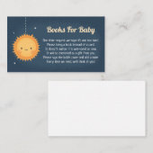 Carte D'accompagnement Cute Sun Apporte Des Livres Pour Baby Insert Card (Devant / Derrière)