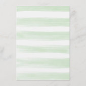 Carte D'accompagnement Cute Teddy Bear Greenery Livres neutres pour bébé (Dos)